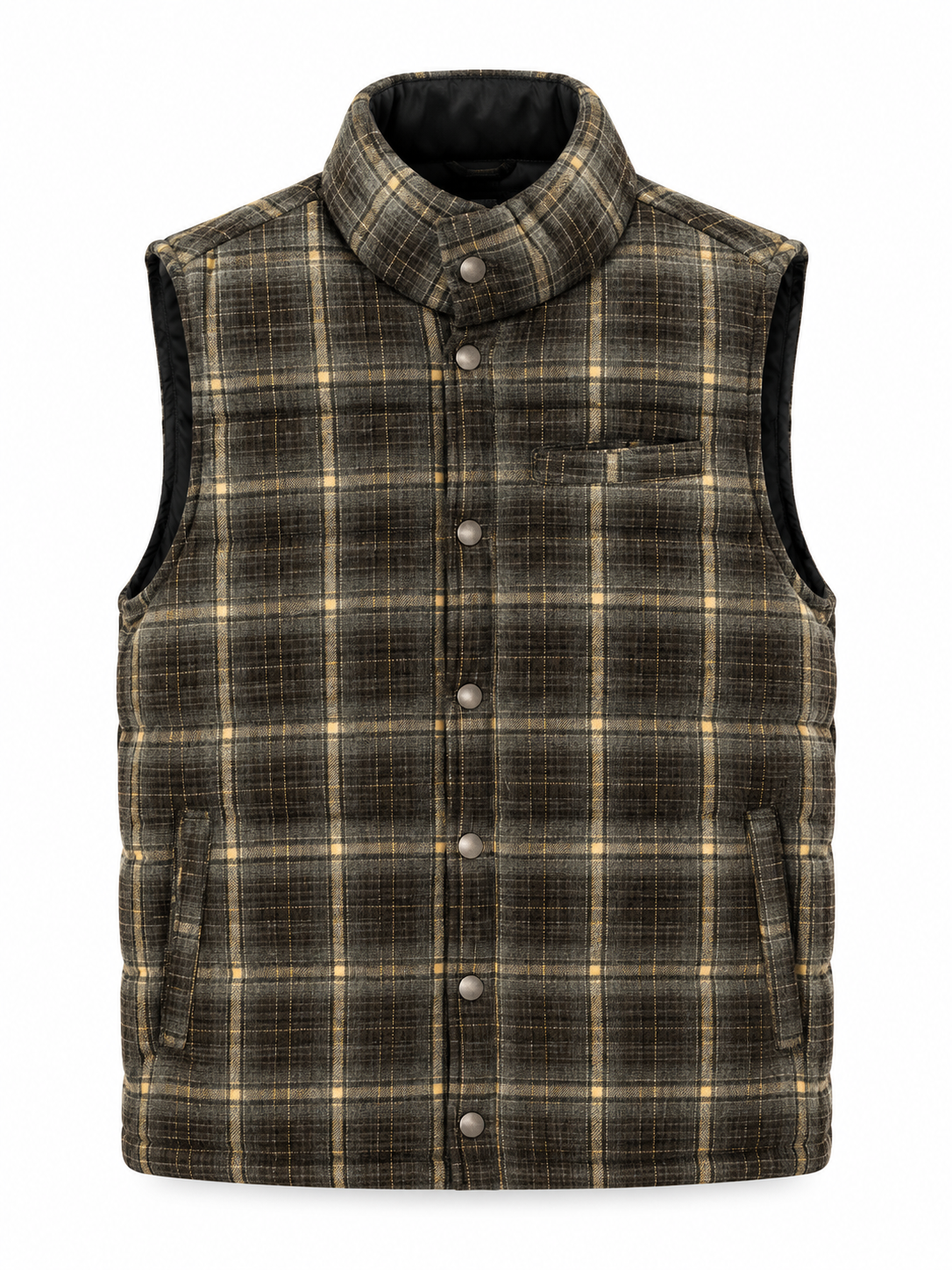 Gilet scozzese double face