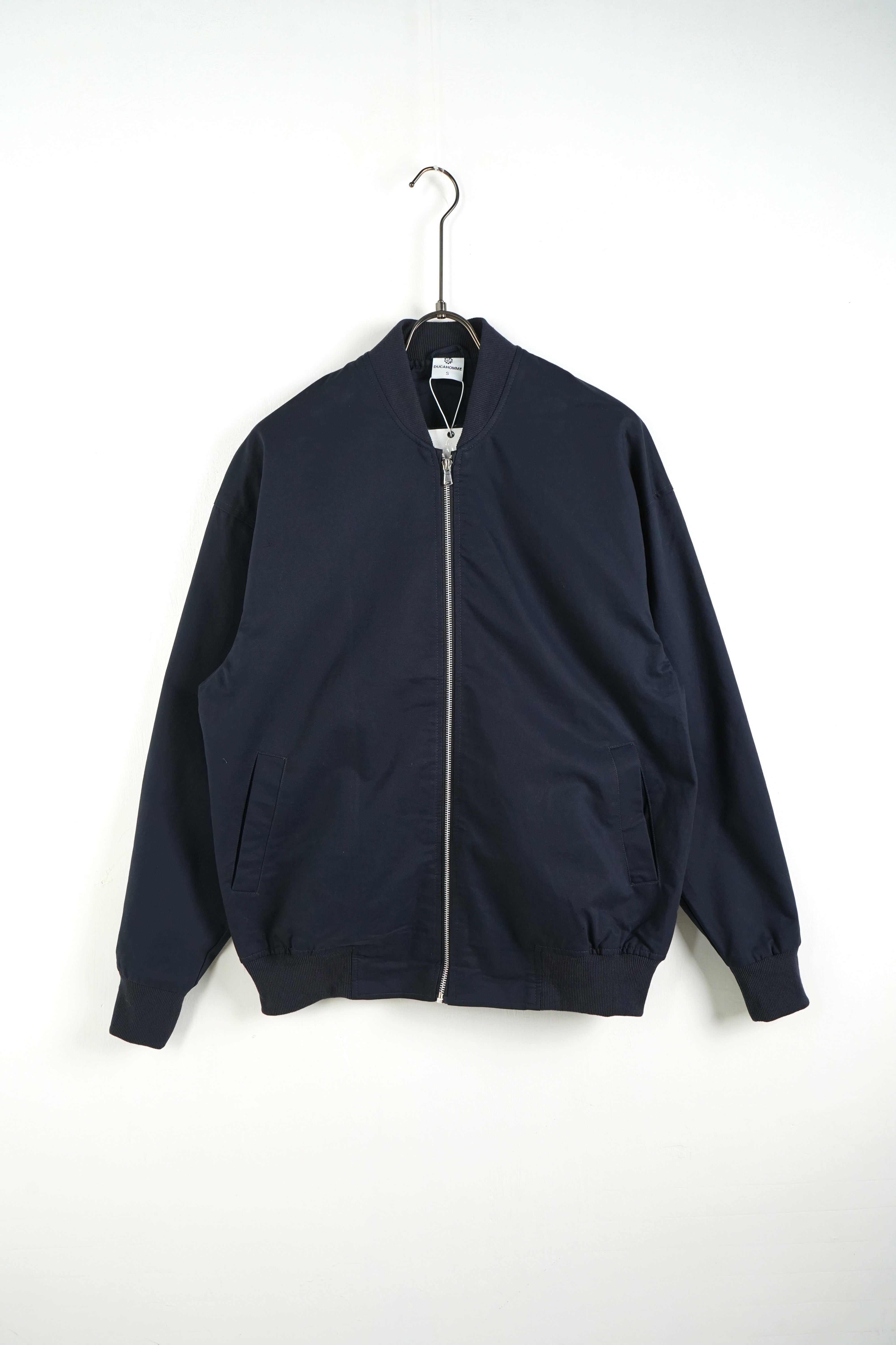 bomber girocollo blu notte