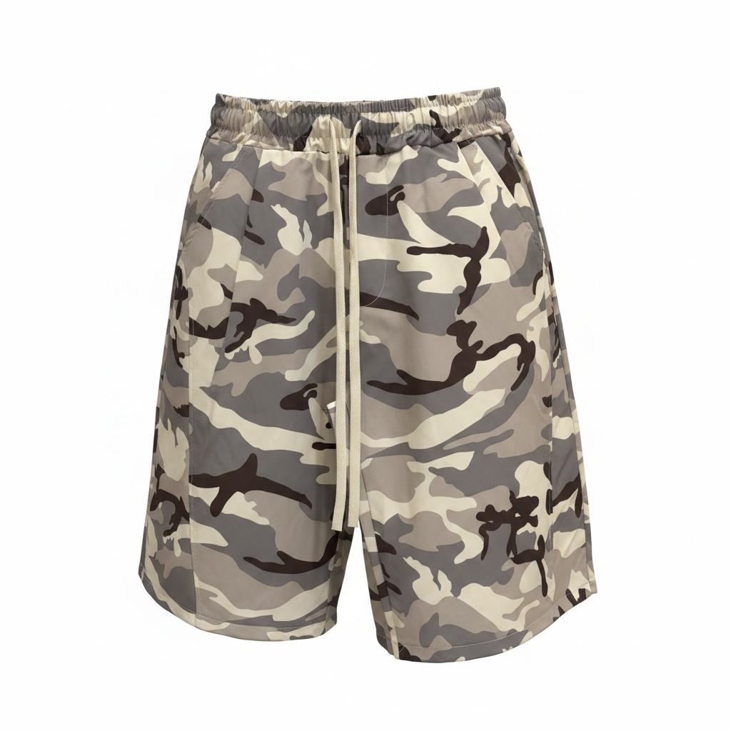 Pantaloncino miltary gray&beige |baloon fit