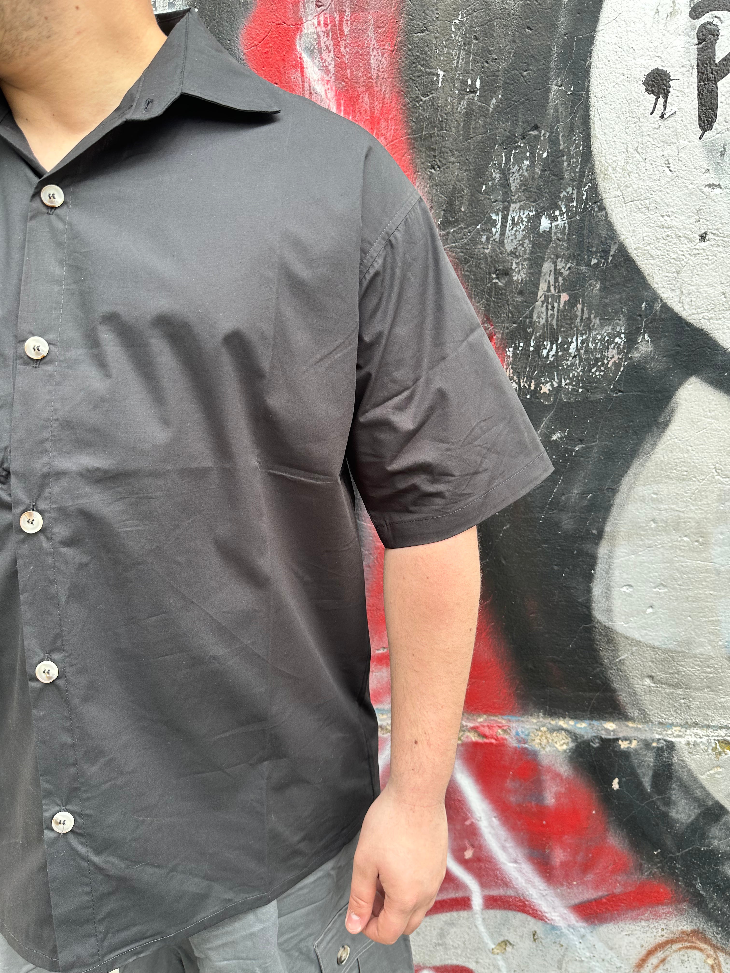Camicia Monocolore Nera | Streetwear Urban | TAZIMSHOP