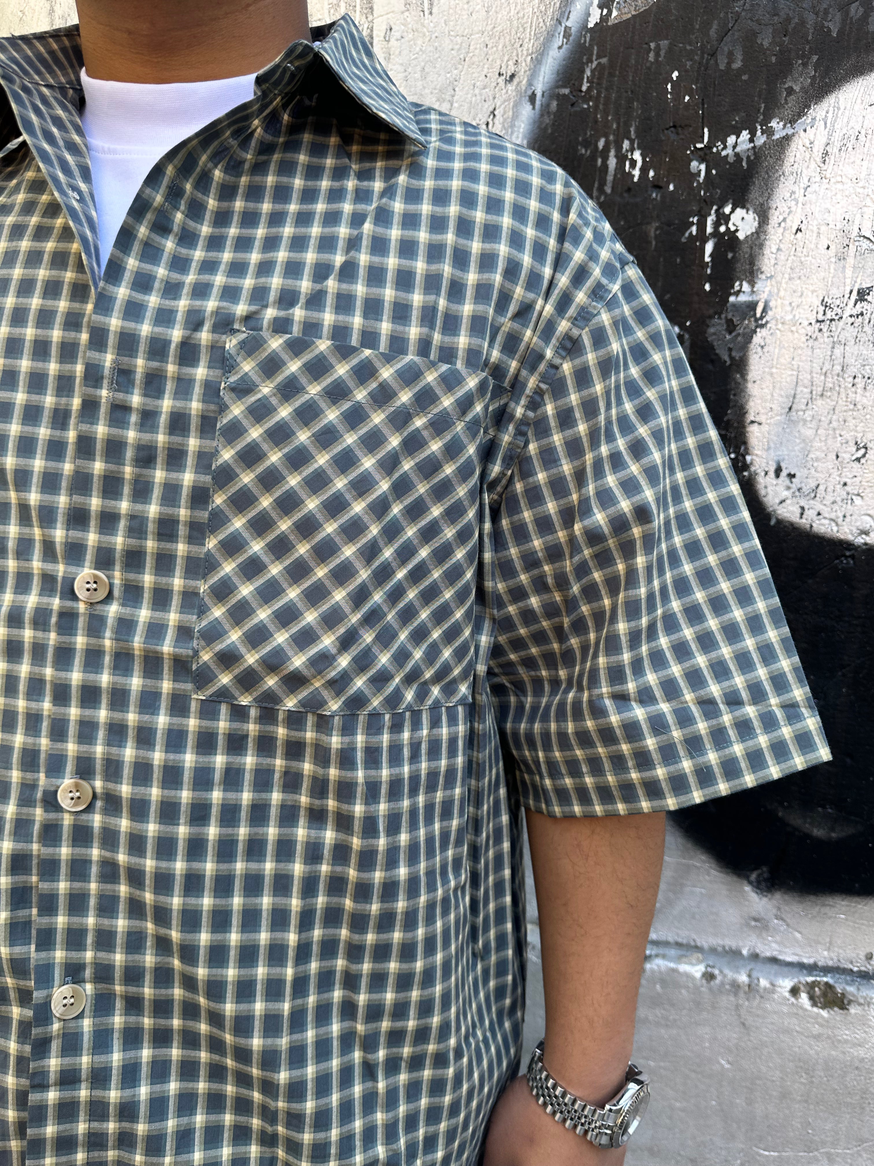 Camicia Check Verde | Oversize Urban Streetwear | TAZIMSHOP