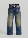 Jeans Washed Beige & Blue uomo – TAZIMSHOP